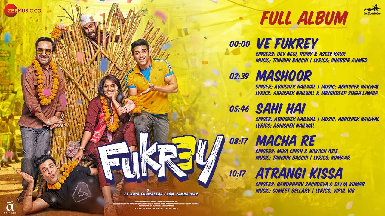 मचा रे Macha Re Lyrics in Hindi - Fukrey 3