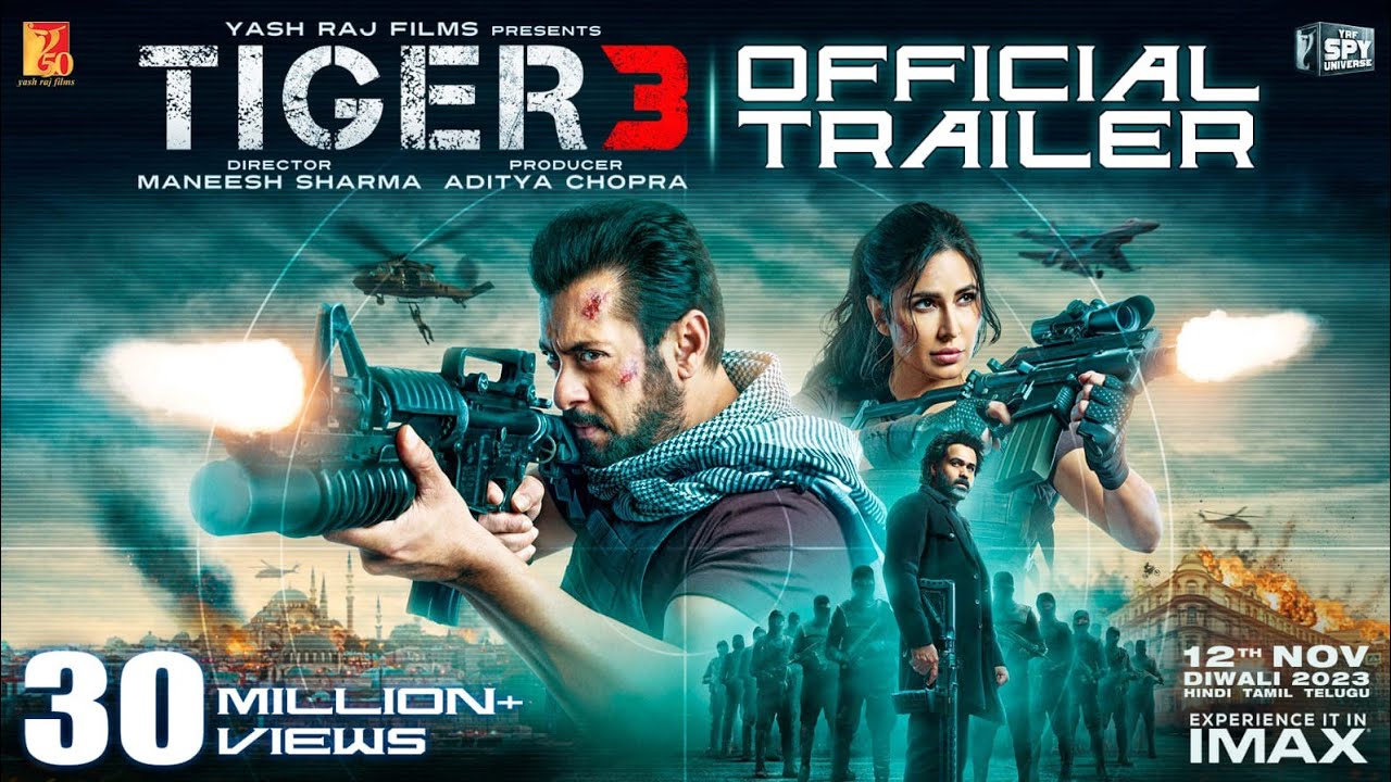 Tiger 3 Trailer (Salman Khan & Katrina Kaif) Official Trailer 2023