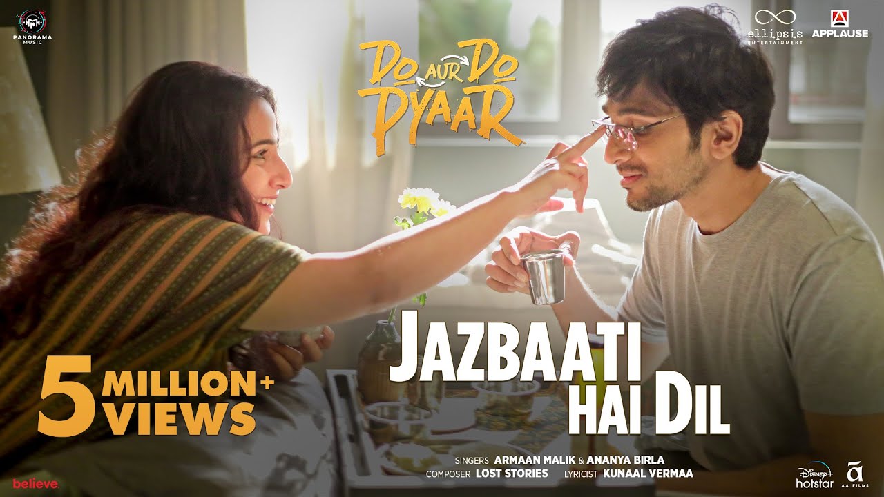 JAZBAATI HAI DIL LYRICS - Armaan Malik, Ananya Birla | Do Aur Do Pyaar