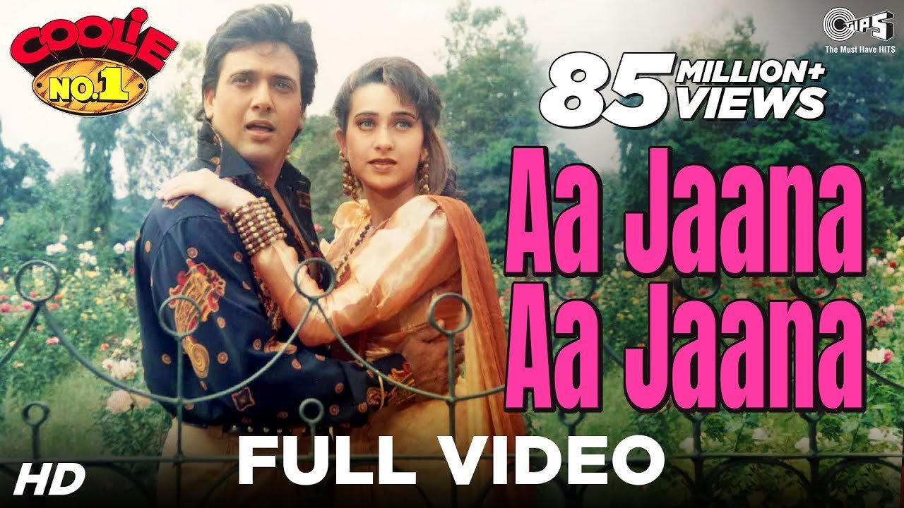 Aa Jaana Aa Jaana Lyrics In Hindi - Kumar Sanu, Alka Yagnik | Coolie No. 1(1995)