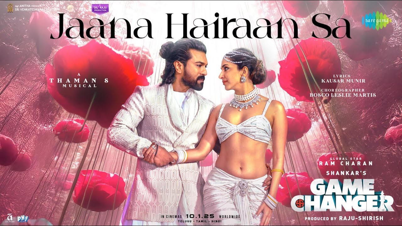 जाना हैरान सा Jaana Hairaan Sa lyrics in Hindi – Game Changer(2024)